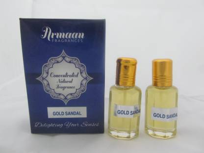 Armaan Gold Sandal (Two Pcs Set) Floral Attar