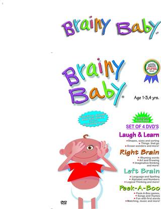 Brainy Baby - Laugh & Learn / Right Brain / Left Brain / Peek-A-Boo
