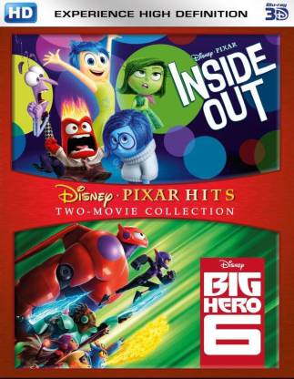 Inside Out & Big Hero 6 - 3D BD Price in India - Buy Inside Out & Big Hero  6 - 3D BD online at 