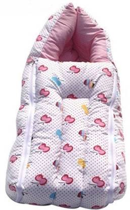 Unibee Pink Zippee In Cotton Baby Carry Bed Cum Sleeping Bag (0-4 ...