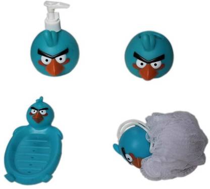 Arow Baby Bathroom Set Blue Angry Bird Buy Baby Care Combo In India Flipkart Com