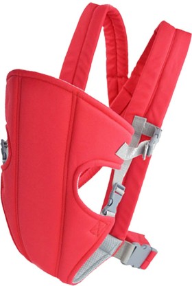 red baby carrier