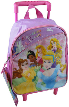 princess rolling backpack