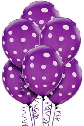 Homeshopeez Printed Dot Balon Purp 30 Balloon Balloon Flipkart Com