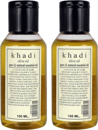 Khadi Herbal Olive Oil - Pure & Natural Essential Oil Pack of 2 - Price in  India, Buy Khadi Herbal Olive Oil - Pure & Natural Essential Oil Pack of 2  Online