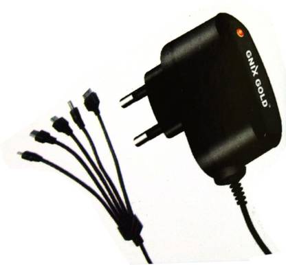 creator double ic protection 5 in 1 travel charger multiport mobile charger