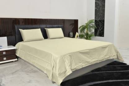 Hothaat Solid Cotton Large Sized Bedding Set