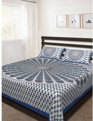 JBC Collection 260 TC Cotton Double Printed Flat Bedsheet