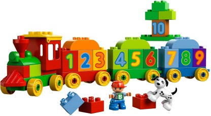 lego duplo counting train