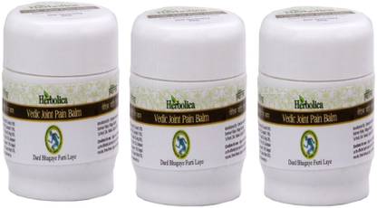 Herbolica Vedic Joint Pain Balm (50 Gm, pack of 3) for and Muscle Body ...
