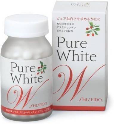 PURE WHITE Shiseido Pure White Skin Whitening Capsules - 1 Bottle - 1 Month Supply Price in India - Buy PURE Shiseido Pure White Skin Whitening - 1 Bottle - 1 Month Supply online at Flipkart.com