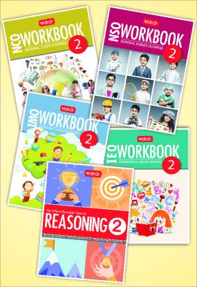 Workbook and Reasoning Book Combo for Nso, Imo, Ieo, NCO Class 2