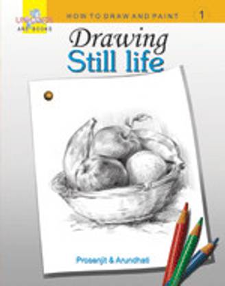 book still life drawing