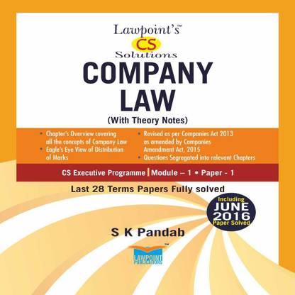 Lawpoint S Cs Solutions Company Law With Notes Buy Lawpoint S Cs Solutions Company Law With Notes By S K Pandab At Low Price In India Flipkart Com