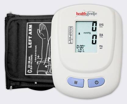 Healthgenie BPM01W Digital Upper Arm Blood Pressure Monitor Fully Automatic | Irregular Heartbeat Detector | Batteries Included | 2 Year Warranty Bp Monitor