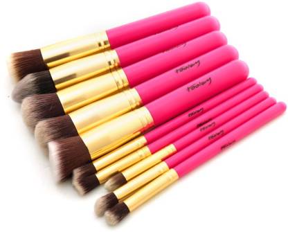 FOOLZY Pack of 10 Professional Makeup Brushes Kit