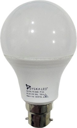 syska b22 white led bulb 7 w