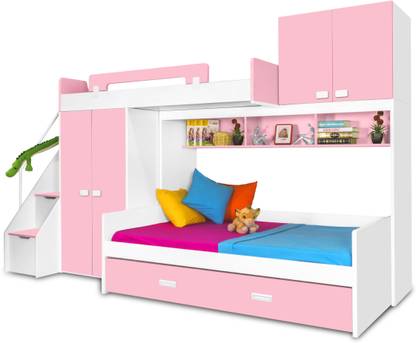 Pink And White Bunk Beds