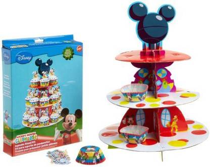 Mickey Mouse Cake Stand Wilton Mickey Mouse Clubhouse Cupcake Stand Kit Paper Cake Server Price In India Buy Wilton Mickey Mouse Clubhouse Cupcake Stand Kit Paper Cake Server Online At Flipkart Com