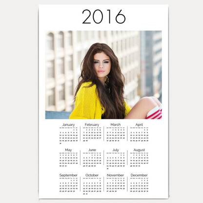 Hawtskin Astounding Beauty Selena Gomez 18x12 Inch 16 Wall Calendar Price In India Buy Hawtskin Astounding Beauty Selena Gomez 18x12 Inch 16 Wall Calendar Online At Flipkart Com