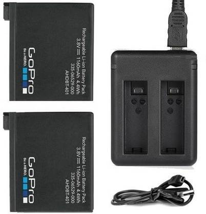 Go Pro 2x Hero4 Gp4b Camera Battery Charger Go Pro Flipkart Com