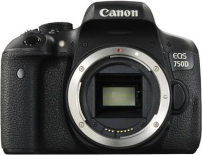canon eos 750d dslr camera body only 8 gb sd card camera bag