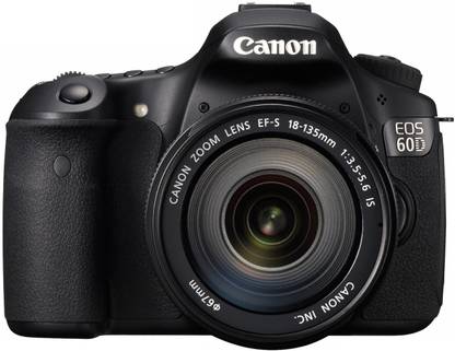 canon eos 60d body with ef s 18 135 mm ii lens dslr camera