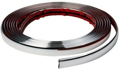 21 mm Flexible voiture Car DIY Chrome Moulding Trim Strip Bumper Protector Guard For Window Bumper Grille Silver WINOMO 3 m 