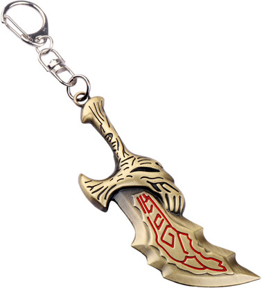 Game God of War Kratos Weapon Blades of Chaos Alloy Key Chains Keychain Keyring 