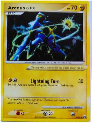 Pokemon Card Arceus Ar6 1 Card Card Arceus Ar6 1 Card Shop For Pokemon Products In India Flipkart Com