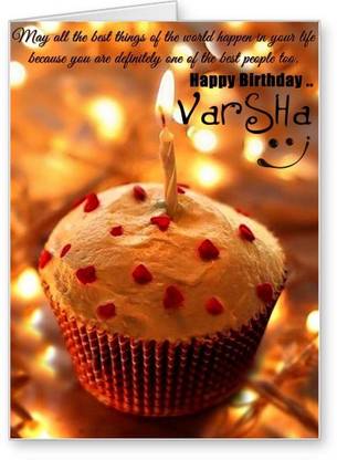 Lolprint Happy Birthday Varsha Greeting Card Price In India Buy Lolprint Happy Birthday Varsha Greeting Card Online At Flipkart Com