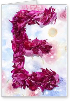 Lolprint E Alphabet Letter Name Greeting Card Price In India Buy Lolprint E Alphabet Letter Name Greeting Card Online At Flipkart Com