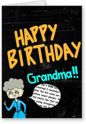 Happy Birthday Grandma Greeting Cards Lolprint Happy Birthday Grandma Greeting Card Price In India - Buy Lolprint Happy  Birthday Grandma Greeting Card Online At Flipkart.com