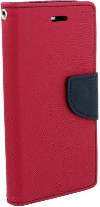 STYLE CLUES FASHION Flip Cover for Samsung galaxy E7 Red Cover MERCURY Fancy Leather Wallet Flip Stand Case