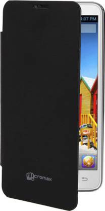 RDcase Flip Cover for Micromax Canvas Mad A94 Flip_OG-MmxMadA94Black