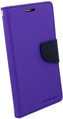 Stylecover Flip Cover for Samsung galaxy e7 purple Cover MERCURY Fancy Leather Wallet Flip Stand Case