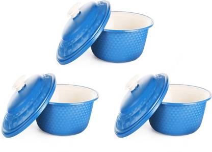 Cutting Edge Carnation Double Walled Casserole Set Of 3 1800 Ml Sky Blue Pack Of 3 Thermoware Casserole Set Price In India Buy Cutting Edge Carnation Double Walled Casserole Set Of