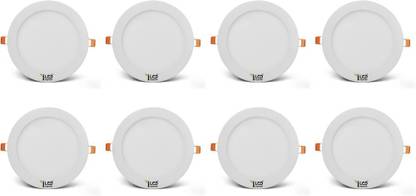 imperial 12 watt led panel light round cool white 6000 6500k combo of 8 recessed ceiling lamp price in india buy imperial 12 watt led panel light round cool white 6000 6500k combo of 8