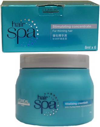 L'Oréal Paris Hair Spa Vitalizing Cream Bath With Stimulating Concentrate  Price in India - Buy L'Oréal Paris Hair Spa Vitalizing Cream Bath With  Stimulating Concentrate online at 