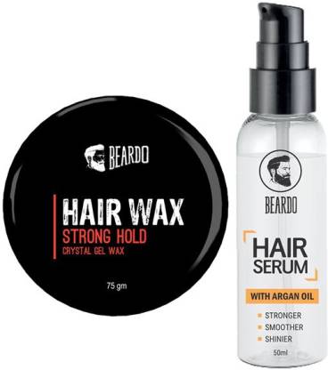 BEARDO HAIR WAX - Strong Hold (75gm) And Serum (50ml) Price in India - Buy BEARDO  HAIR WAX - Strong Hold (75gm) And Serum (50ml) online at 