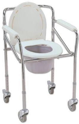 commode toilet chair with wheels