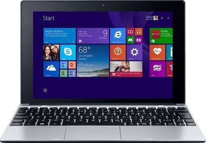 acer one 10 atom quad core 2 gb 32 gb hdd 32 gb emmc storage windows 8 pro s1001 17gf 2 in 1 laptop