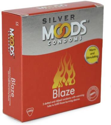 MOODS Silver Blaze 3's (Pack of 4) Condom