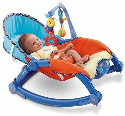Infant-to-Toddler Rocker Baby Bouncer Seat Rocking Chair for Sitting up Electric Baby Swing Cradle,3 in 1 Portable Swing Cradle with Music & Soothing Vibrations US Fast Shipment, Multicolour 2 