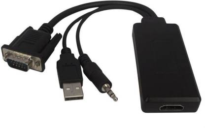 microware VGA Male to HDMI Female 6.5 m HDMI Cable