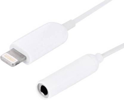 techvik 8 pin lighting male to 3 5mm audio aux female cable for iphone 7 iphone 7plus iphone 6 6s iphone 6plus aux cable converter 0 1 m