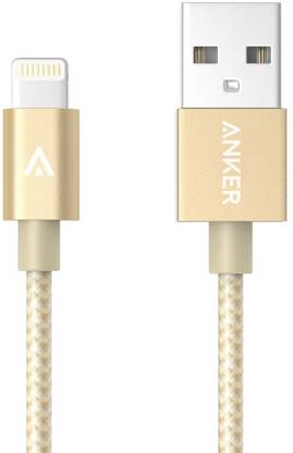 Anker Lightning Cable  m Nylon Braided Lightning to USB Cable - Anker :  