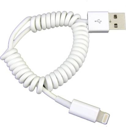 BELKIN Lightning Cable  m Spring Coiled Sync & Charge Lightning to USB  Cable for iPhone 5 / 5S & iPod Touch 5G - BELKIN : 