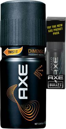 AXE Dimension with Pocket Pack Deodorant Spray - For Men Price in India, Buy AXE Dimension with Pocket Pack Deodorant Spray - For Men Online In India, Reviews & Ratings | Flipkart.com