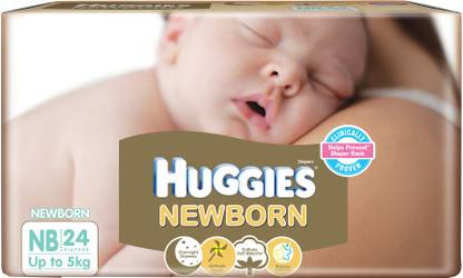 Huggies New Born S Buy 24 Huggies Disposable Diapers For Newborn Baby Flipkart Com